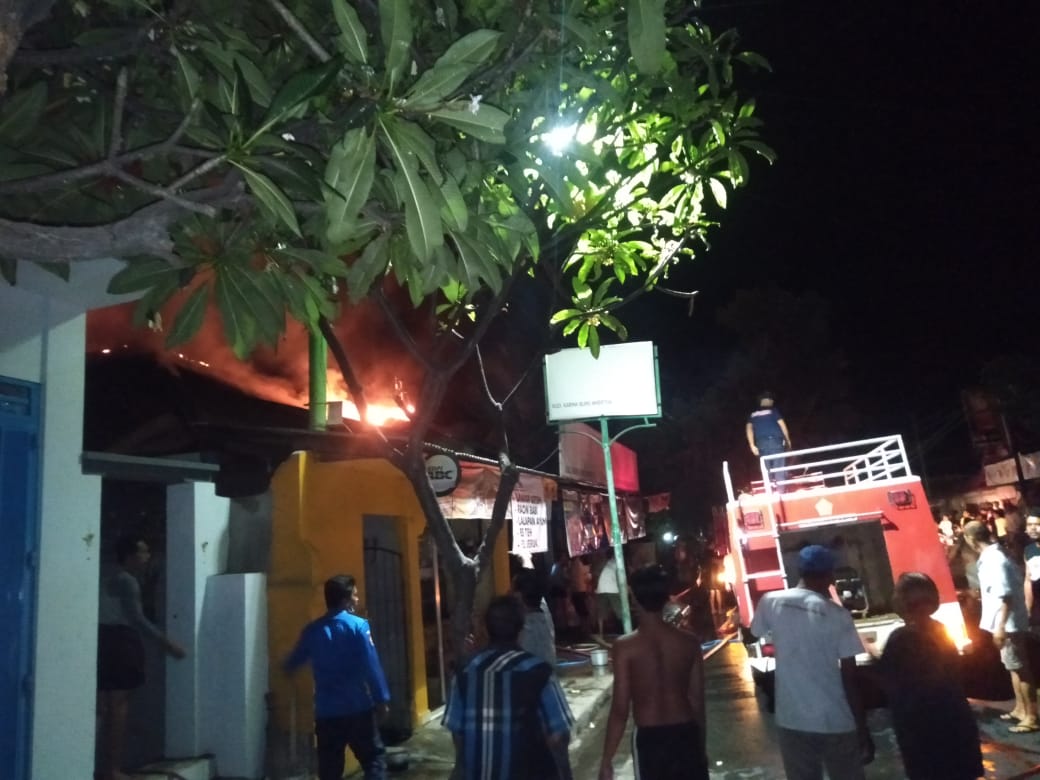 Toko Sembako di Kubutambahan Buleleng Terbakar, Kerugian Ditaksir Mencapai Rp 300 Juta