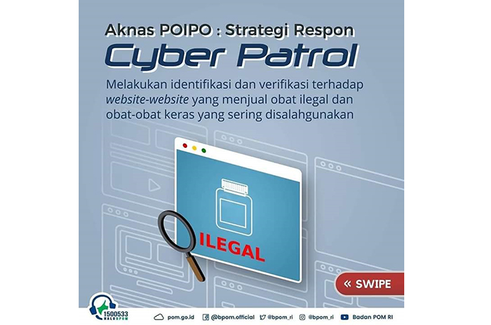 BPOM Lakukan Cyber Patroli untuk Identifikasi Website Penjual Obat Ilegal