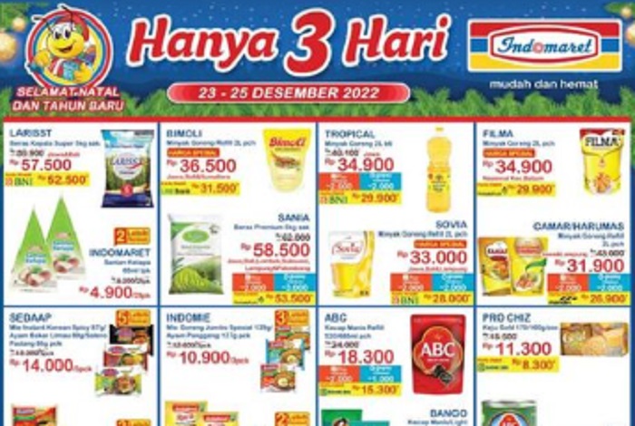 NEW! Promo JSM Indomaret 24 Desember 2022, Kebutuhan Jelang Hari Natal Irit, Ada Cashback