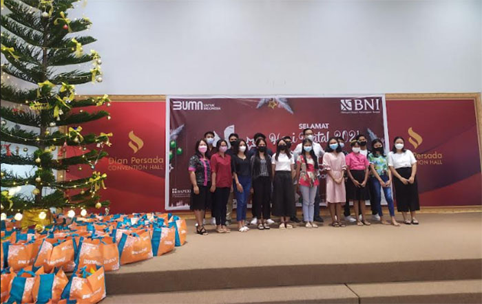 Sambut Hari Raya Natal 2021, BNI Bali-Nusra Berbagi Kasih kepada Masyarakat