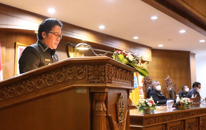 Bupati Giri Prasta Ikuti Rapat Paripurna DPRD Badung, Tetap Berkomitmen Berikan Kesejahteraan