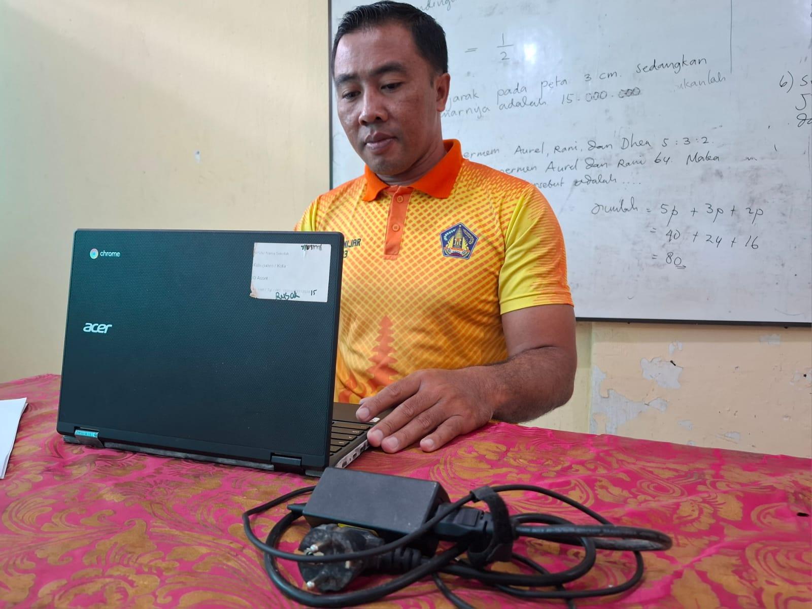 Chromebook Rusak, SDN di Kapuas Tetap Pakai untuk Pembelajaran Digital