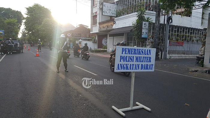 Sasar Kendaraan Dinas TNI AD, Denpom IX/3 Denpasar Gelar Operasi Gaktib dan Kampanye Pakai Masker