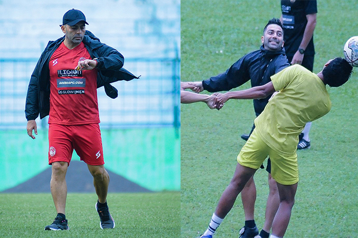 Metode Latihan Pelatih Javier Roca Jelang Duel Arema FC vs Persib Bandung Tuai Sorotan Aremania