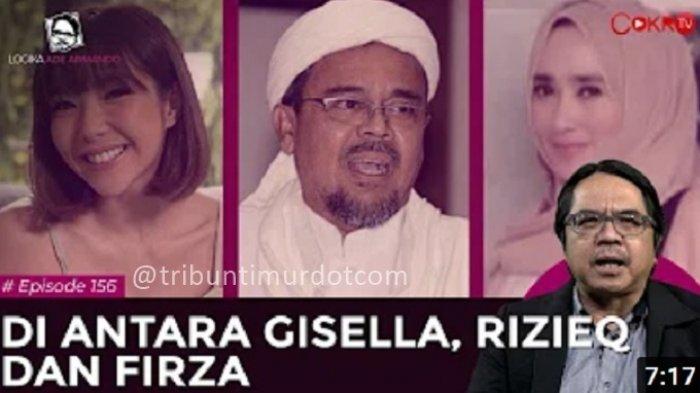 Ade Armando: Gisel Harusnya Bebas, Jika Bercermin dari Kasus Rizieq Shihab dan Firza Husein