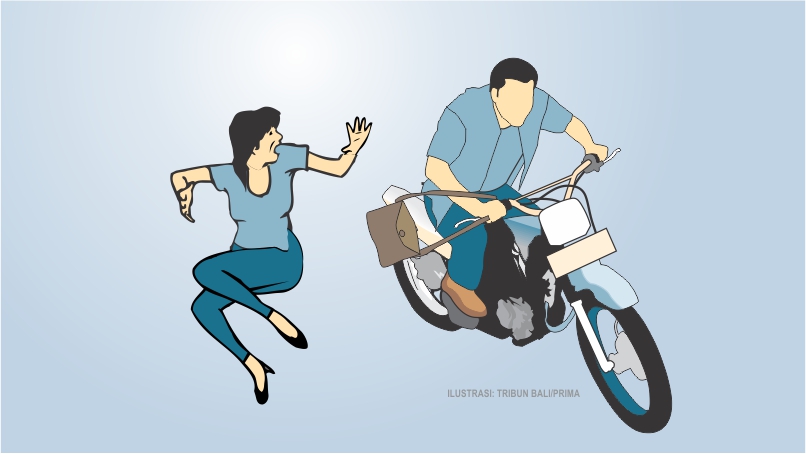 Baru Keluar Rumah, Kalung Emas 40 Gram Bu Wiliani Dijambret 2 Pria Misterius di Karangasem Bali