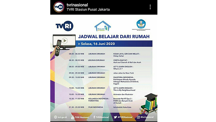 Jadwal Program Belajar dari Rumah Selasa 16 Juni 2020, Cerita Rakyat:Asal-Usul Daerah di Bali & Aceh