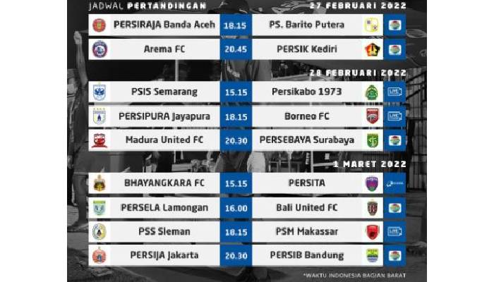 REKAP JADWAL Pekan Ke-28 Liga 1 2022, Ada Big Match Rival Abadi: Persib Bandung Vs Persija Jakarta
