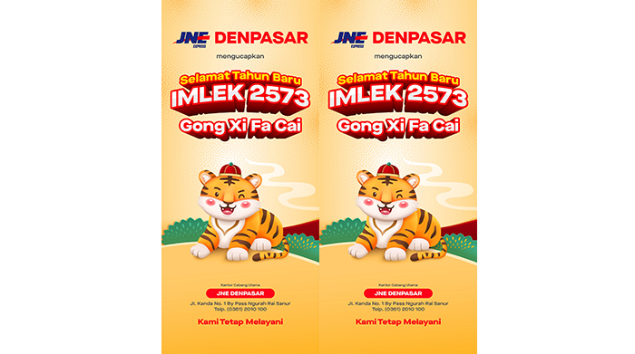 JNE Denpasar Mengucapkan Selamat Tahun Baru Imlek 2573