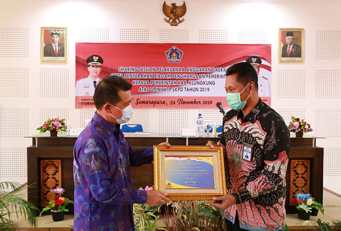 Pemkab Klungkung Raih Opini WTP 5 Kali Berturut-turut