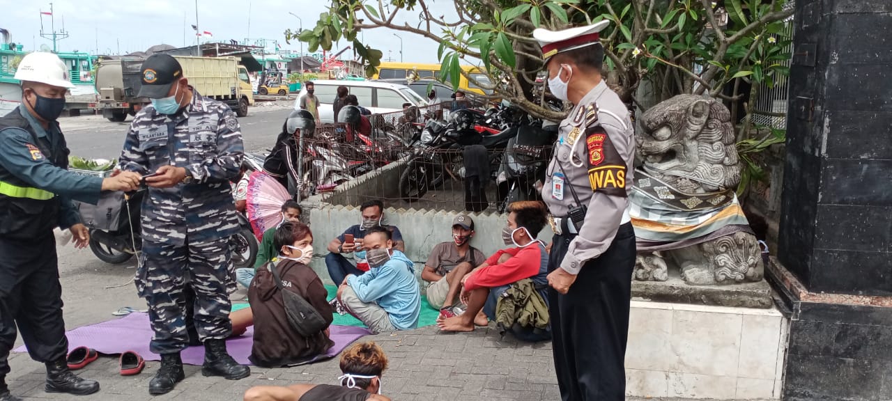 Satu Orang Terjaring Tidak Pakai Masker di Kawasan Pelabuhan Benoa