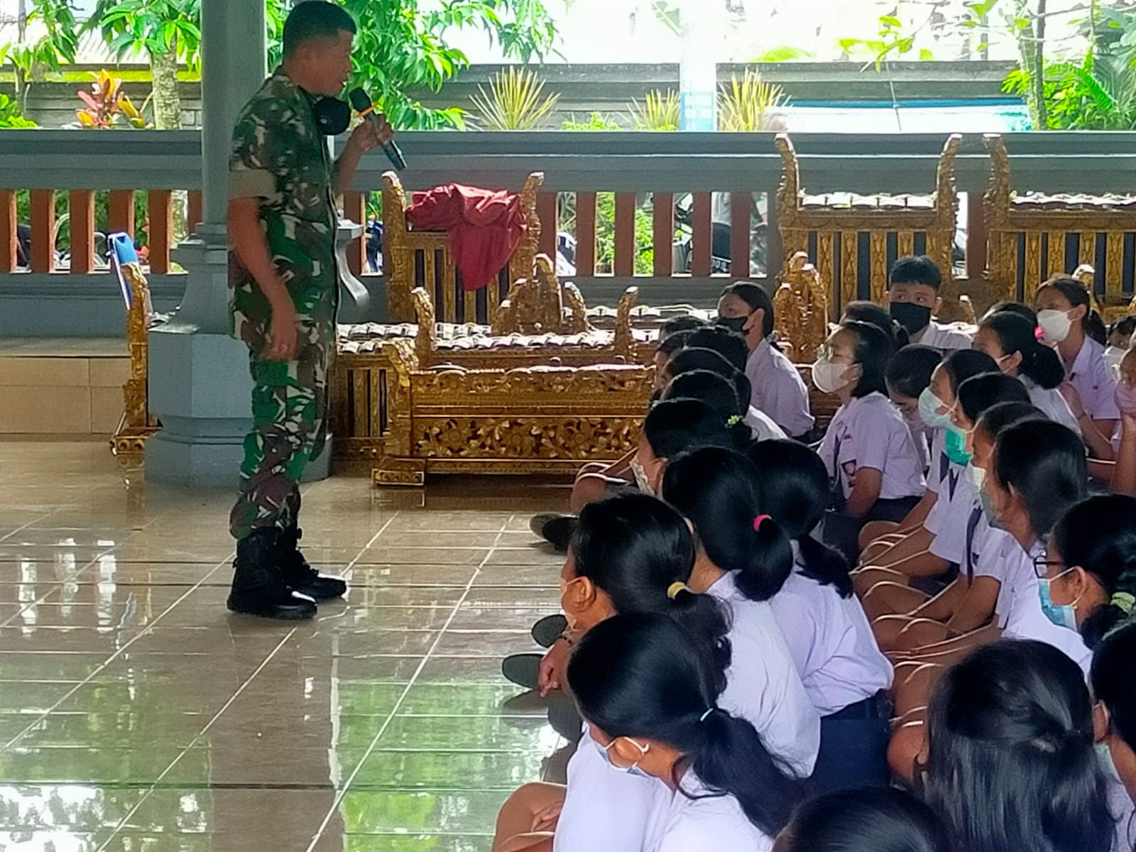 Kodim 1610/ Klungkung dan Ajendam IX Udayana Sosialisasikan Rekrutmen Prajurit TNI AD Lintas Agama