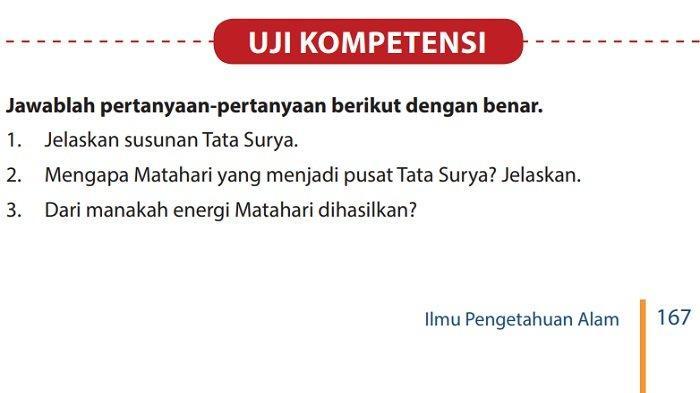 Kunci Jawaban IPA Kelas 7 SMP Semester 2 Soal Uji Kompetensi BAB 6 Halaman 167 168