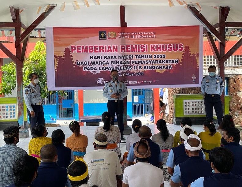 Sebanyak 100 Warga Binaan Lapas Singaraja Terima Remisi, 1 Usulan Ditolak