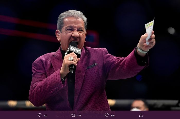Penyiar UFC Bruce Buffer Dibayar 4 Juta Demi Umumkan Putus Cinta