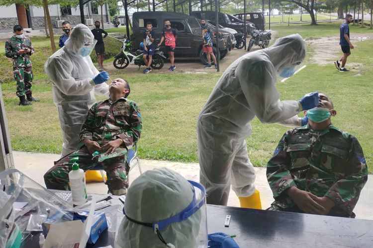 Puluhan Anggota Marinir Lampung Positif Covid-19 Seusai Bertugas Mengamankan Unjuk Rasa di Jakarta