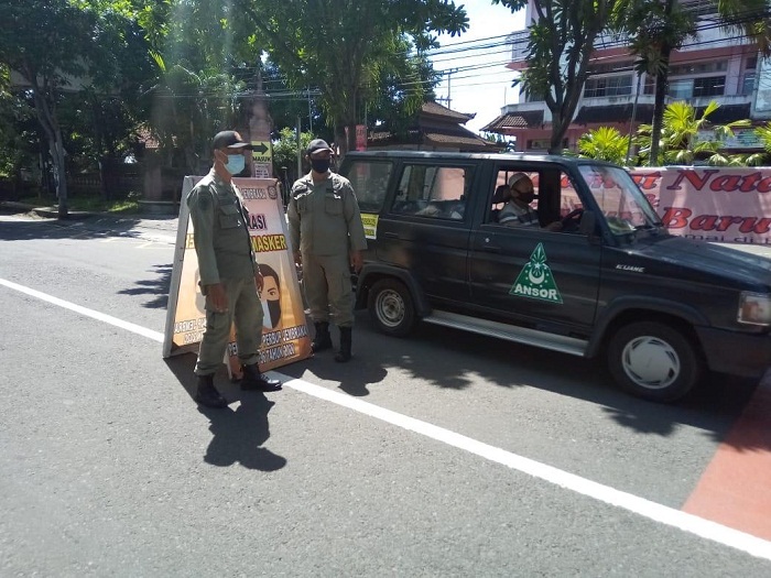 Operasi Tertib Masker di Jembrana, Petugas Jaring 9 Warga