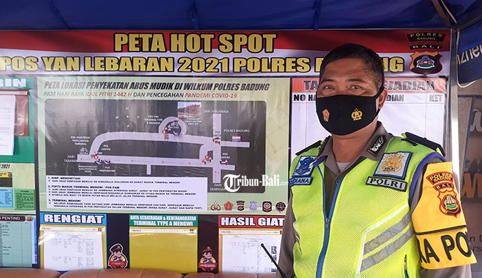 Sosialisasi Larangan Mudik 2021, Polres Badung Sebut Tidak Ada Aktivitas Pemudik di Terminal Mengwi