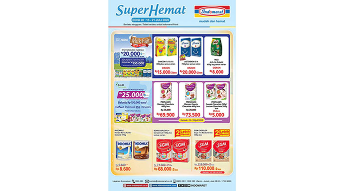 Promo Indomaret 20 Juli, Super Hemat Tinggal 2 Hari Lagi, Beras, Susu hingga Popok Bayi Turun Harga
