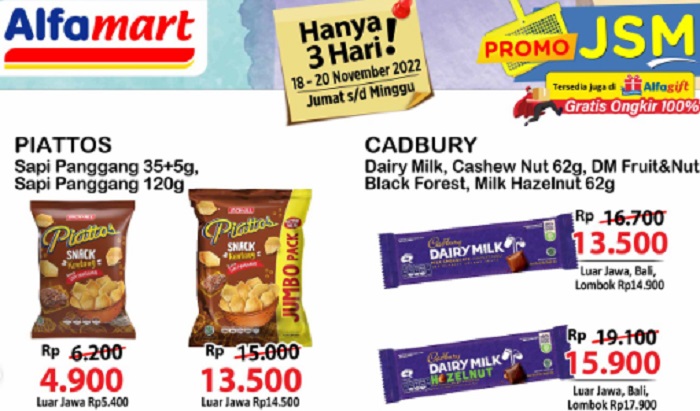 Extra Murah, Promo JSM Alfamart 19 November 2022, Downy Rp20.900 Camilan Susu Ada Diskon Shopeepay
