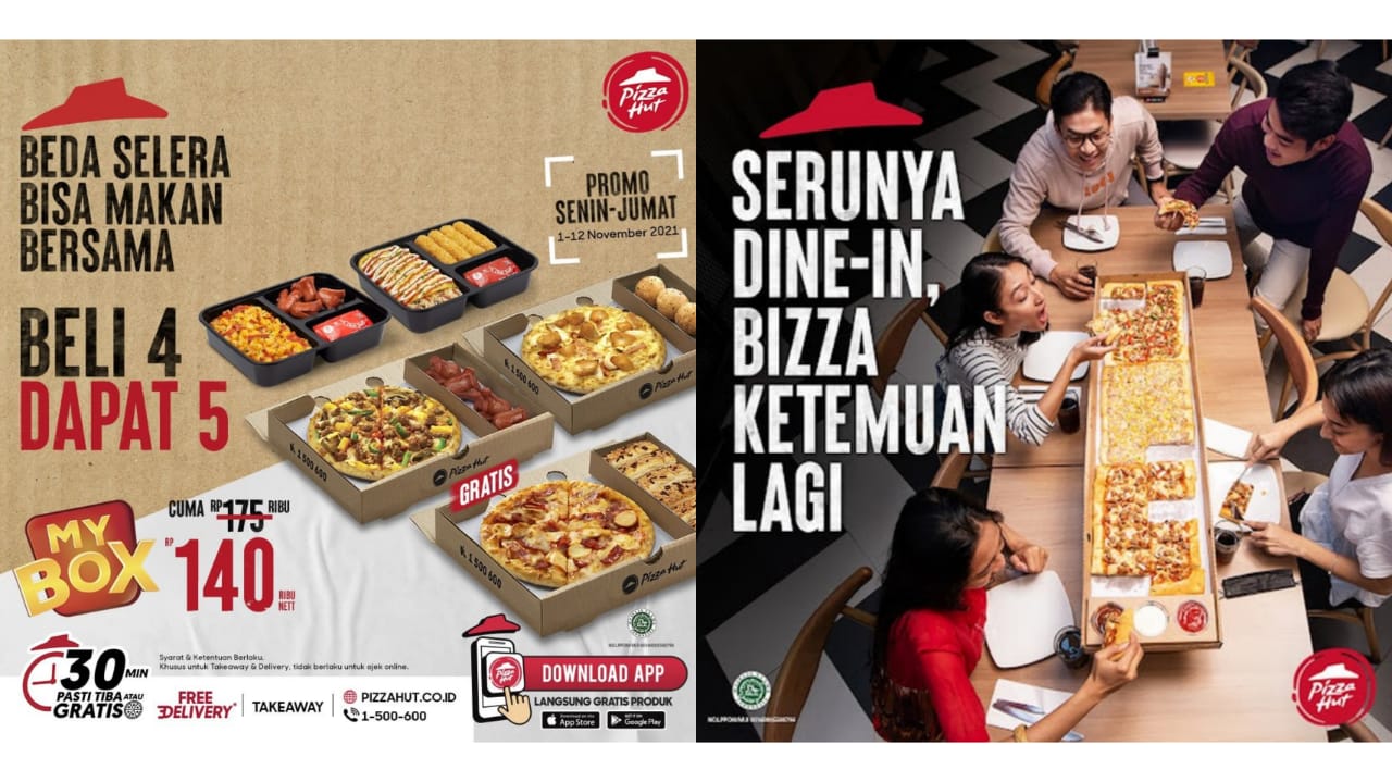 HINGGA 12 November 2021! Promo Pizza Hut Beli 4 My Box Bisa Dapat 5 Hanya Dengan Rp140 Ribu 