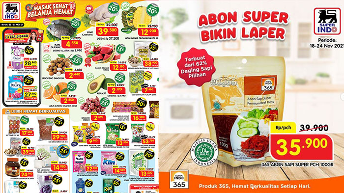 SUPER HEMAT! Promo Superindo Berlaku Hingga 24 November, 365 Abon Sapi Super Hanya Rp35 Ribuan
