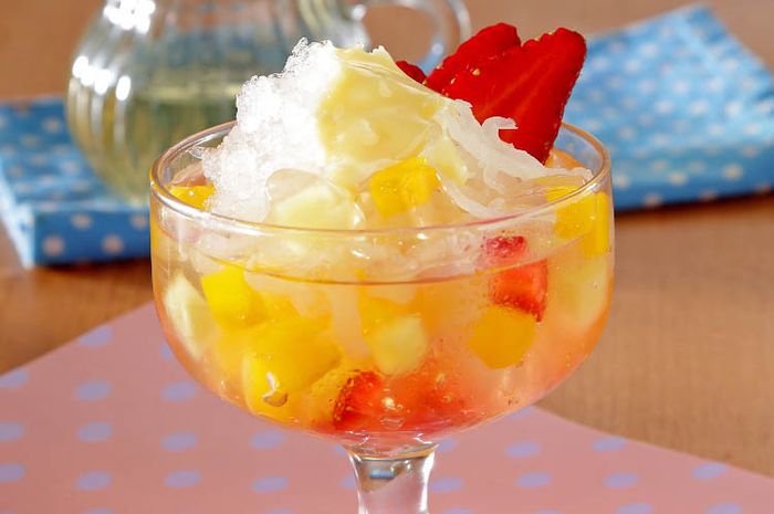 Resep Es Jeli Vanila Buah, Minuman yang Bikin Langsung Segar saat Buka Puasa