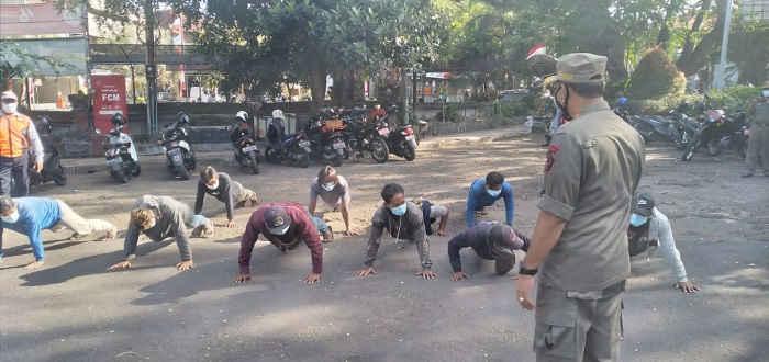 PPKM Level 4 di Denpasar Diperpanjang hingga 6 September, 18 Orang Pelanggar Masker Terjaring Razia