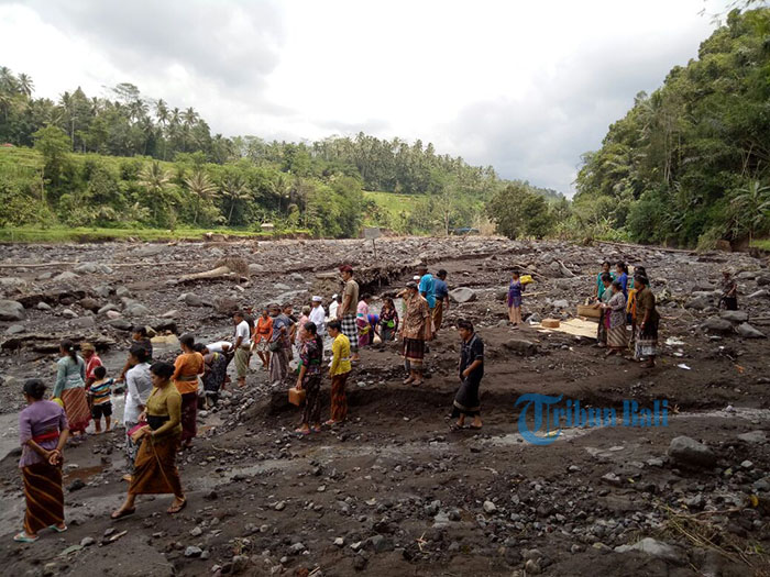 Sungai Yeh Sah Kian Melebar, Nengah Kompyang: Sejak Terjadi Lahar Hujan