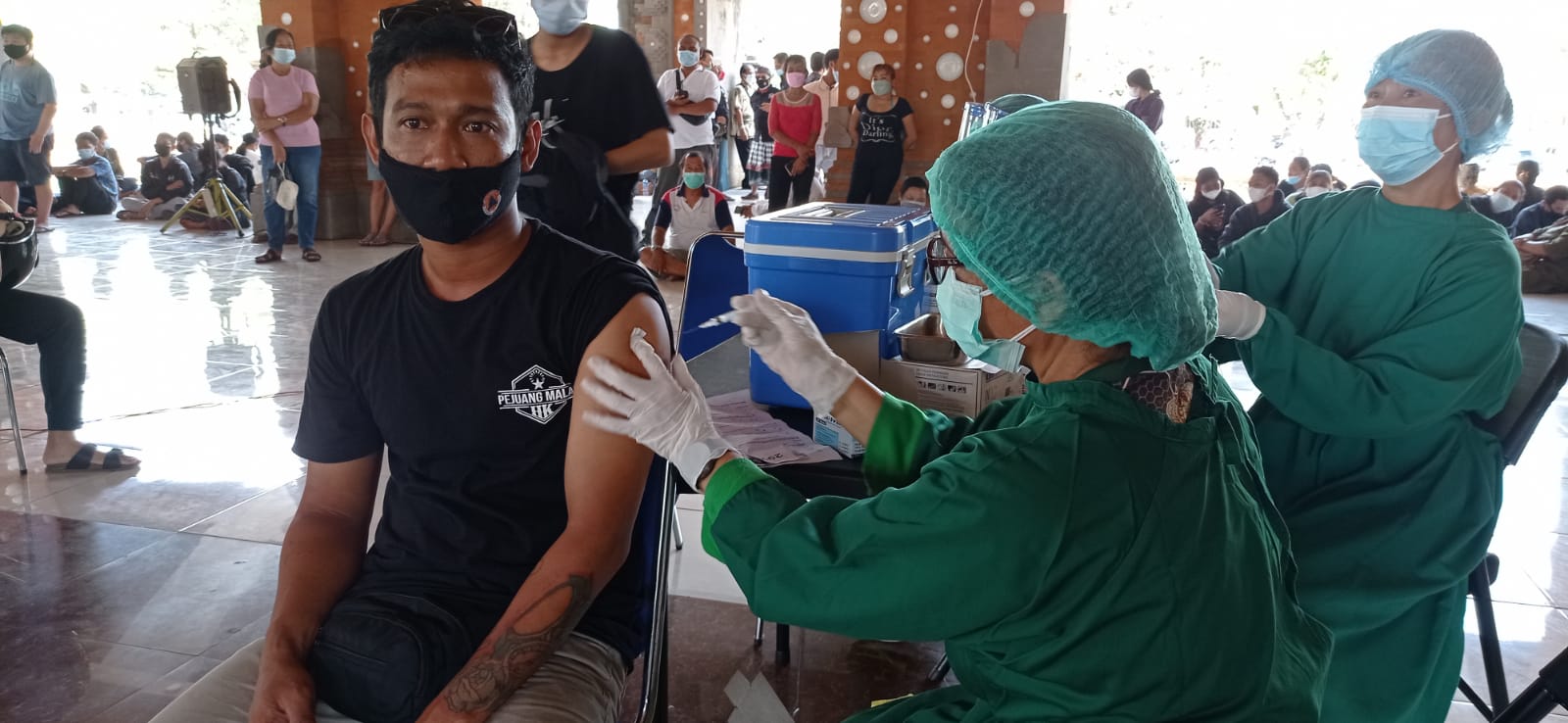Tiap Banjar Tercecer 20 Orang, Warga Tabanan Serbu Gerai Vaksinasi, RSUD Buleleng Bangun Poli Covid
