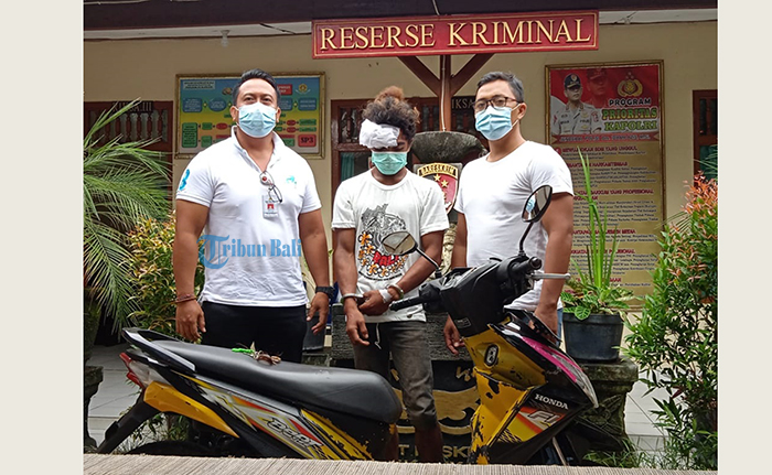 Belum Sempat Mencuri, Residivis Dihajar Warga di Sukawati