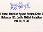2 Kunci Jawaban Agama Kristen Kelas 6 Halaman 153, Cerita Alkitab Kejadian 1:11–12, 20–31