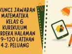 3 Kunci Jawaban Matematika Kelas 6 Kurikulum Merdeka Halaman 119-120 Latihan 4.2, Peluang