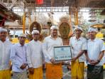 Karya Ngenteg Linggih di Pura Desa Banjar Batulumbang Bali, Wabup Serahkan Dana Aci Hibah Induk 2025