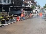 Jalan Raya Lukluk Bali Yang Sebelumnya Jebol Sudah Bisa Dilalui, Namun Belum Di Aspal