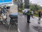 TEWAS din TKP, Lakalantas Maut Diduga Mepalu Jangkrik di Jalan Raya Awen Jembrana 