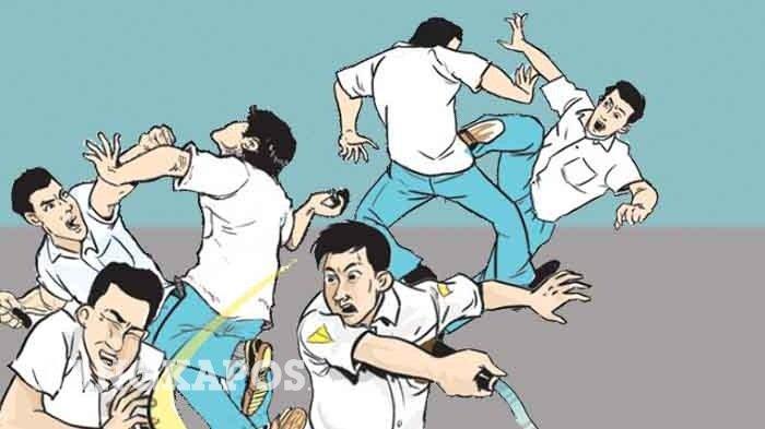 Aksi Tawuran Pelajar di Pangkalpinang Jadi Sorotan, Polisi Terpaksa Keluarkan Tembakan Peringatan