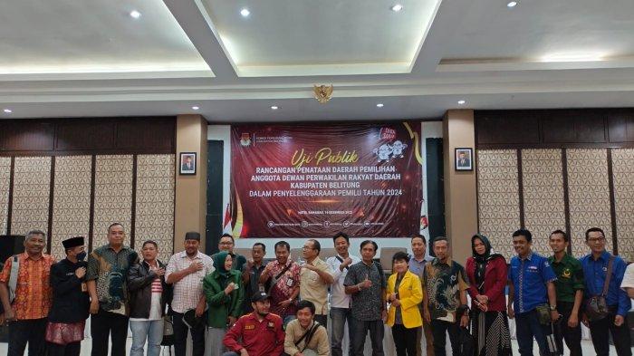 Hasil Uji Publik, Kabupaten Belitung Tetap Gunakan Susunan Dapil Pemilu 2019 dengan 4 Dapil