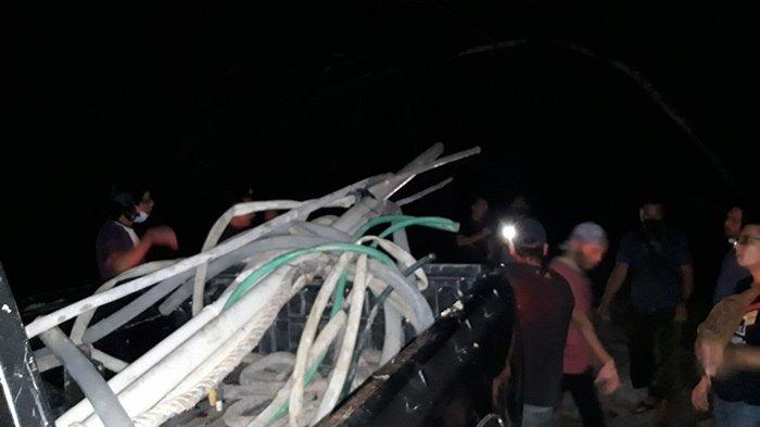 Enam Ponton TI Ilegal Rambah DAS Rangkui, Polres Pangkalpinang Beri Peringatan Segera Angkat Kaki