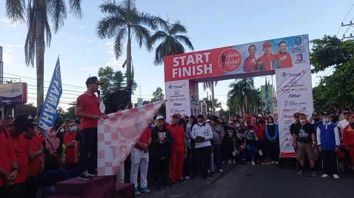 Pagi Ini 35 Ribu Peserta Ramaikan Jalan Sehat Bangka Pos dan Kota Sungailiat