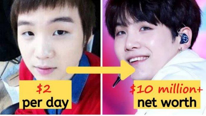 Kisah Memilukan Suga BTS, Dulu Penghasilannya Rp30 Ribu Sehari kini Menjadi Bernilai Puluhan Juta