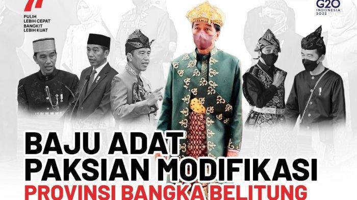 Pj Gubernur Sampai Merinding Lihat Presiden Jokowi Kenakan Baju Adat Paksian dari Bangka Belitung