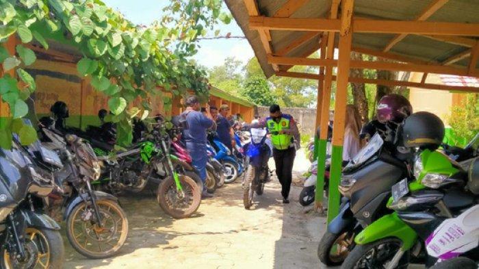 Satlantas Polres Basel Gelar Operasi Knalpot Brong, Door to Door ke SMA Negeri 1 Toboali