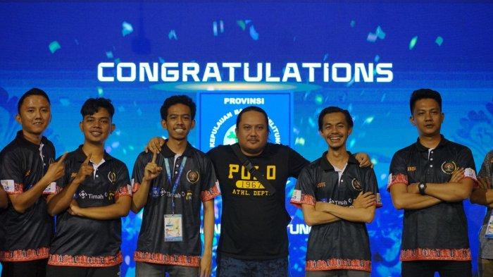 Tim E Sport ML PWI Bangka Belitung Raih Medali Emas Porwanas XIII Malang, Catat Sejarah Emas Pertama