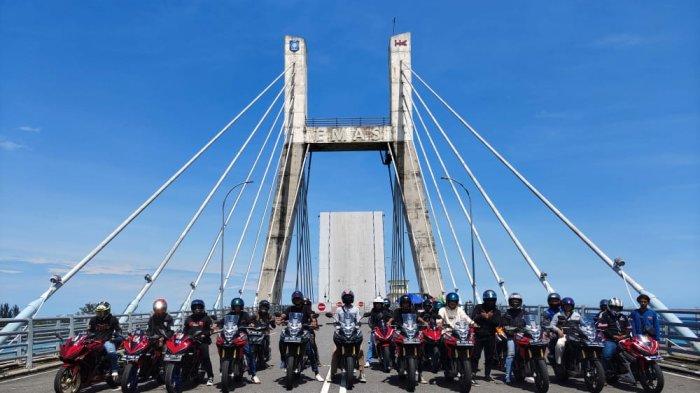 Puluhan Bikers Honda Bangka Belitung Gelar City Fun Challenge
