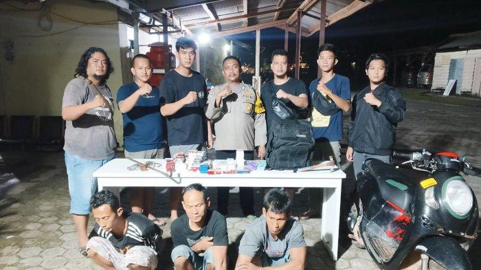 Bongkar Toko di  Samping Rumah Camat Belinyu, Tiga Warga Sumsel Ini Dibekuk Polisi