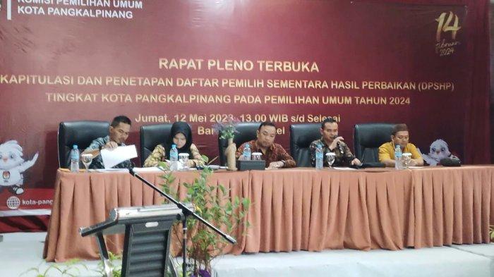 161.796 Warga Pangkalpinang Jadi Pemilih Aktif Pada Pemilu 2024 Mendatang