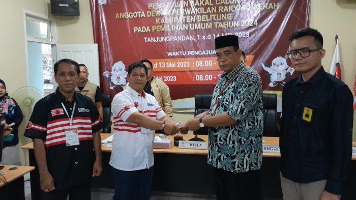 DPC Partai Kebangkitan Nusantara Belitung Datangi KPU Belitung, Daftarkan Bacaleg untuk Pemilu 2024
