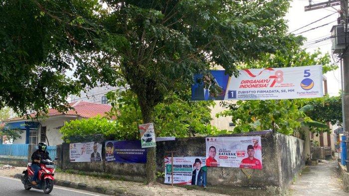 Belum Masuk Masa Kampanye, Spanduk Bacaleg Mulai Berseliweran di Kota Pangkalpinang