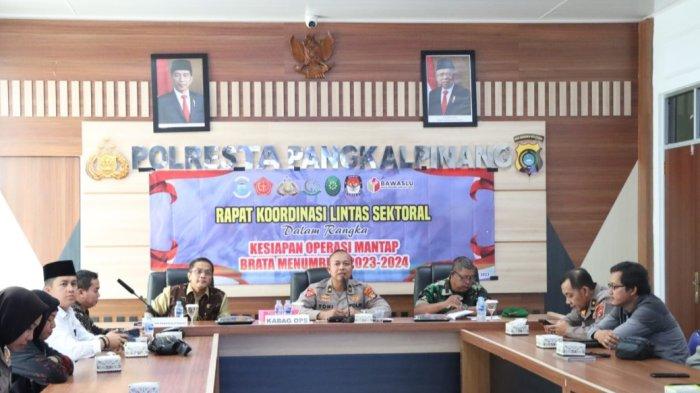 Persiapan Operasi Mantap Brata Menumbing, Polresta Pangkalpinang Pastikan Pemilu 2024 Berjalan Aman